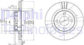 Delphi BG2784 - Kočioni disk www.molydon.hr