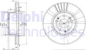 Delphi BG2737 - Kočioni disk www.molydon.hr