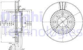 Delphi BG2720 - Kočioni disk www.molydon.hr