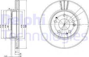 Delphi BG2772 - Kočioni disk www.molydon.hr