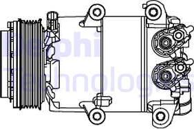 Delphi CS20466 - Kompresor, klima-Uređaj www.molydon.hr