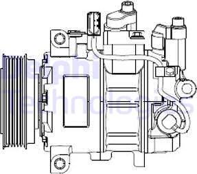 Delphi CS20474 - Kompresor, klima-Uređaj www.molydon.hr