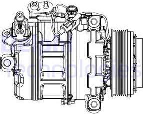 Delphi CS20547 - Kompresor, klima-Uređaj www.molydon.hr