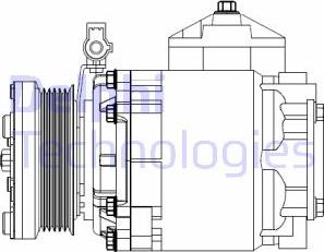 Delphi CS20525 - Kompresor, klima-Uređaj www.molydon.hr