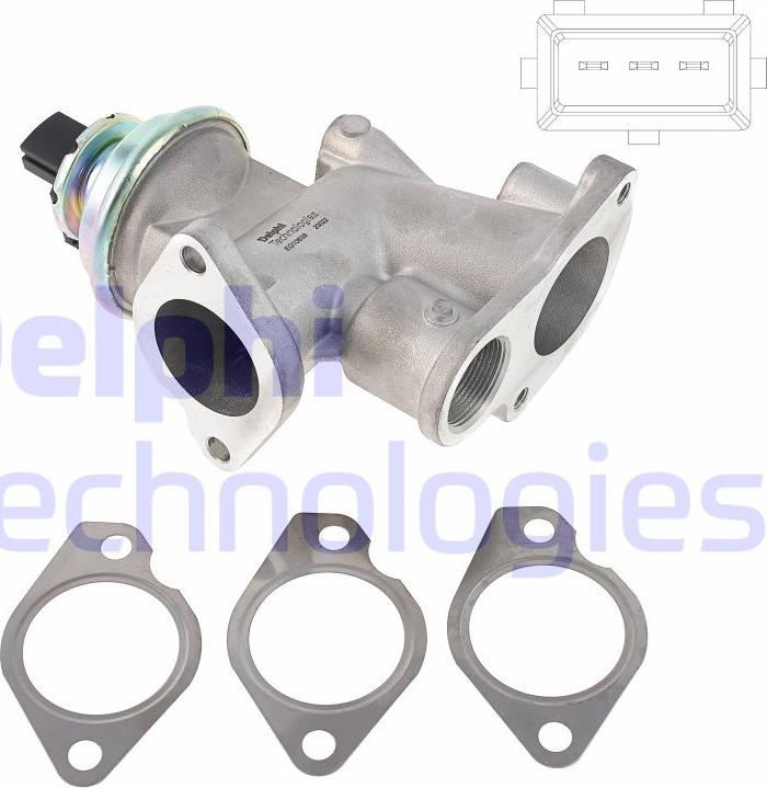 Delphi EG10639-12B1 - EGR ventil www.molydon.hr