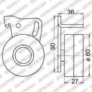 Delphi KDB233 - Komplet zupčastog remena www.molydon.hr