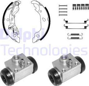 Delphi KP1134 - Komplet kočnica, bubanj kočnice www.molydon.hr