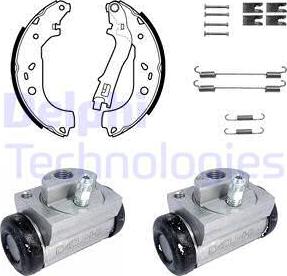 Delphi KP1121 - Komplet kočnica, bubanj kočnice www.molydon.hr