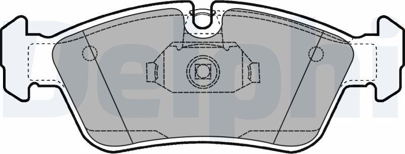 Delphi LP1421-17B1 - Komplet Pločica, disk-kočnica www.molydon.hr