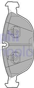 Delphi LP1002-18B1 - Komplet Pločica, disk-kočnica www.molydon.hr