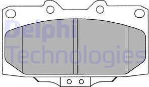 Delphi LP1020-18B1 - Komplet Pločica, disk-kočnica www.molydon.hr