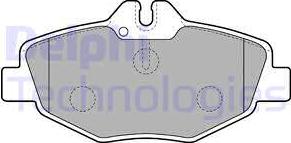 Delphi LP1791-18B1 - Komplet Pločica, disk-kočnica www.molydon.hr