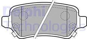 Delphi LP1717-18B1 - Komplet Pločica, disk-kočnica www.molydon.hr