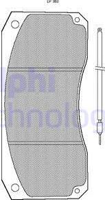 Delphi LP860 - Komplet Pločica, disk-kočnica www.molydon.hr