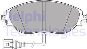 Delphi LP3389-18B1 - Komplet Pločica, disk-kočnica www.molydon.hr