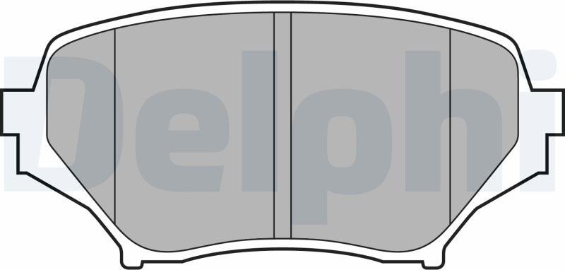 Delphi LP2026-18B1 - Komplet Pločica, disk-kočnica www.molydon.hr