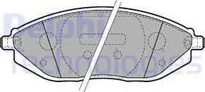 Delphi LP2218-18B1 - Komplet Pločica, disk-kočnica www.molydon.hr