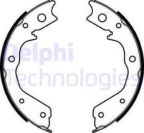 Delphi LS1928 - Komplet kočionih obloga, rucna kočnica www.molydon.hr