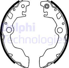 Delphi LS1598 - Komplet kočnica, bubanj kočnice www.molydon.hr