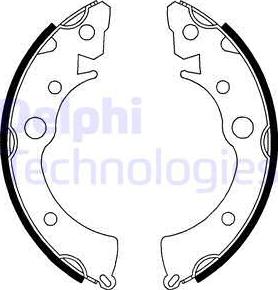 Delphi LS1646 - Komplet kočnica, bubanj kočnice www.molydon.hr
