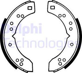 Delphi LS1047 - Komplet kočnica, bubanj kočnice www.molydon.hr
