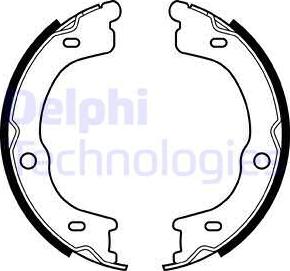 Delphi LS2048 - Komplet kočionih obloga, rucna kočnica www.molydon.hr
