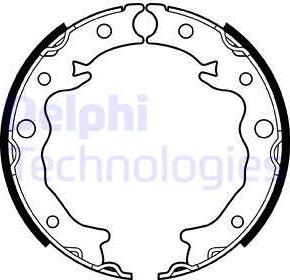 Delphi LS2089 - Komplet kočionih obloga, rucna kočnica www.molydon.hr