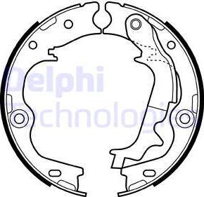 Delphi LS2083 - Komplet kočionih obloga, rucna kočnica www.molydon.hr