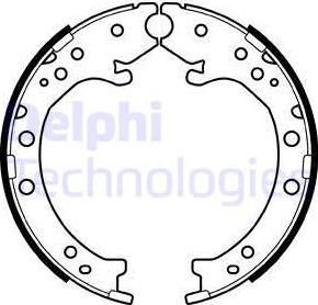 Delphi LS2034 - Komplet kočionih obloga, rucna kočnica www.molydon.hr