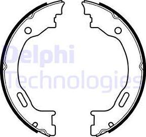 Delphi LS2077 - Komplet kočionih obloga, rucna kočnica www.molydon.hr