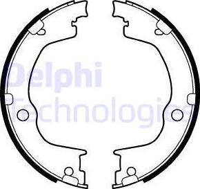 Delphi LS2106 - Komplet kočionih obloga, rucna kočnica www.molydon.hr