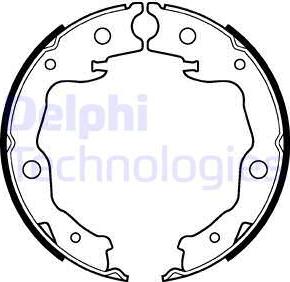 Delphi LS2116 - Komplet kočionih obloga, rucna kočnica www.molydon.hr