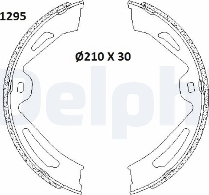 Delphi LS2179 - Komplet kočionih obloga, rucna kočnica www.molydon.hr