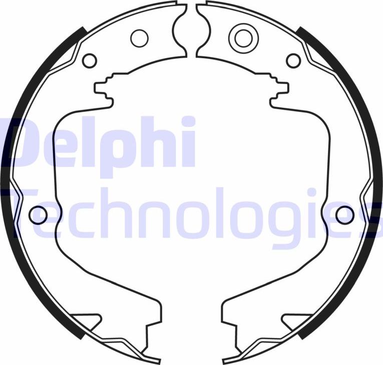 Delphi LS2170 - Komplet kočionih obloga, rucna kočnica www.molydon.hr