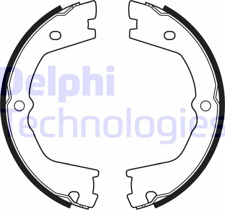 Delphi LS2178 - Komplet kočionih obloga, rucna kočnica www.molydon.hr