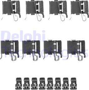 Delphi LX0491 - Komplet pribora, Pločica disk kočnice www.molydon.hr
