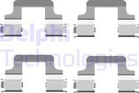 Delphi LX0437 - Komplet pribora, Pločica disk kočnice www.molydon.hr