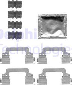 Delphi LX0553 - Komplet pribora, Pločica disk kočnice www.molydon.hr