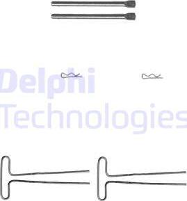 Delphi LX0087 - Komplet pribora, Pločica disk kočnice www.molydon.hr