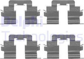Delphi LX0310 - Komplet pribora, Pločica disk kočnice www.molydon.hr
