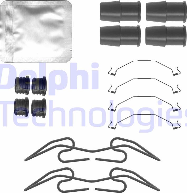 Delphi LX0783 - Komplet pribora, Pločica disk kočnice www.molydon.hr