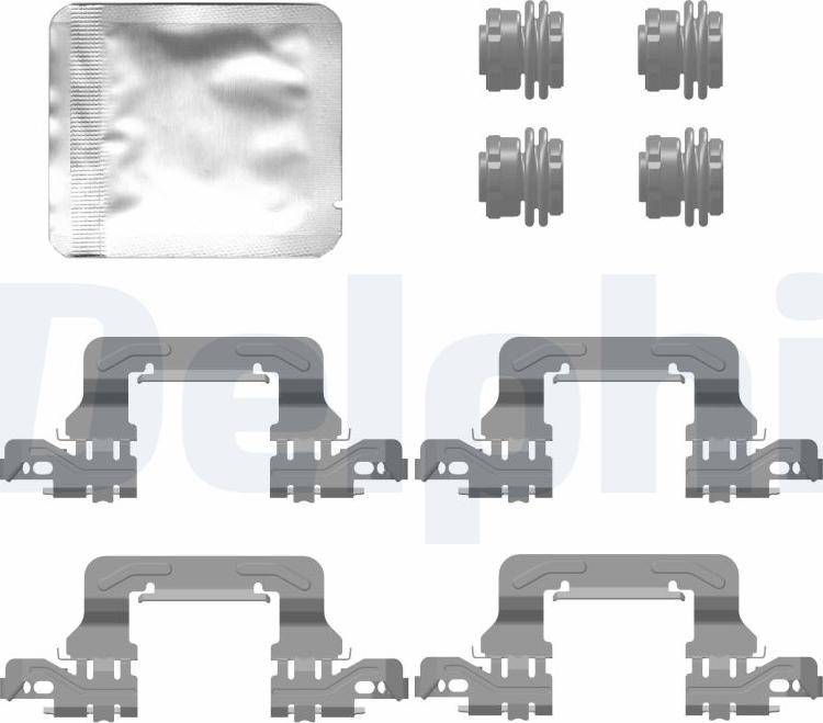 Delphi LX0778 - Komplet pribora, Pločica disk kočnice www.molydon.hr