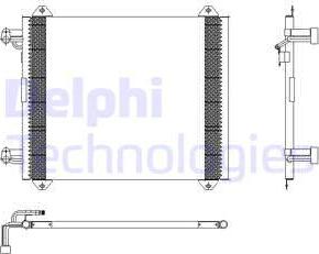 Delphi TSP0225407 - Kondenzator, klima-Uređaj www.molydon.hr