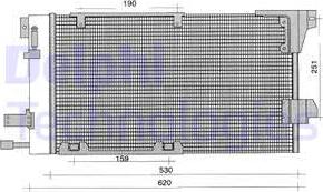 Delphi TSP0225196 - Kondenzator, klima-Uređaj www.molydon.hr