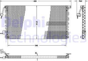 Delphi TSP0225173 - Kondenzator, klima-Uređaj www.molydon.hr