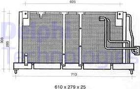 Delphi TSP0225354 - Kondenzator, klima-Uređaj www.molydon.hr