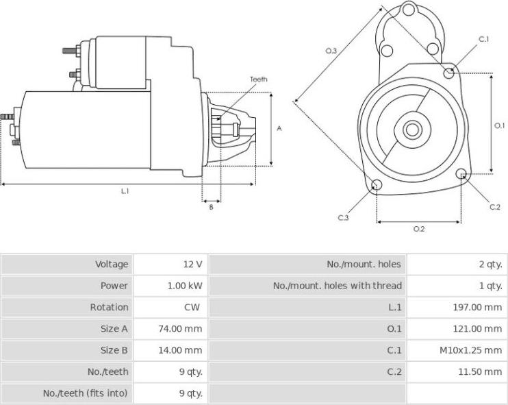 Denso 4280006190 - Starter www.molydon.hr