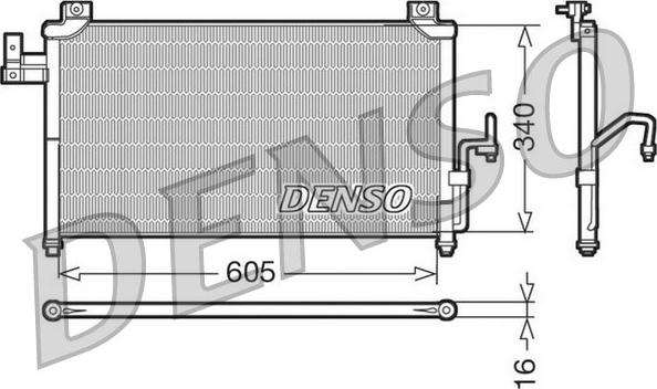 Denso DCN44005 - Kondenzator, klima-Uređaj www.molydon.hr