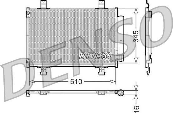 Denso DCN47010 - Kondenzator, klima-Uređaj www.molydon.hr