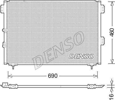 Denso DCN50033 - Kondenzator, klima-Uređaj www.molydon.hr